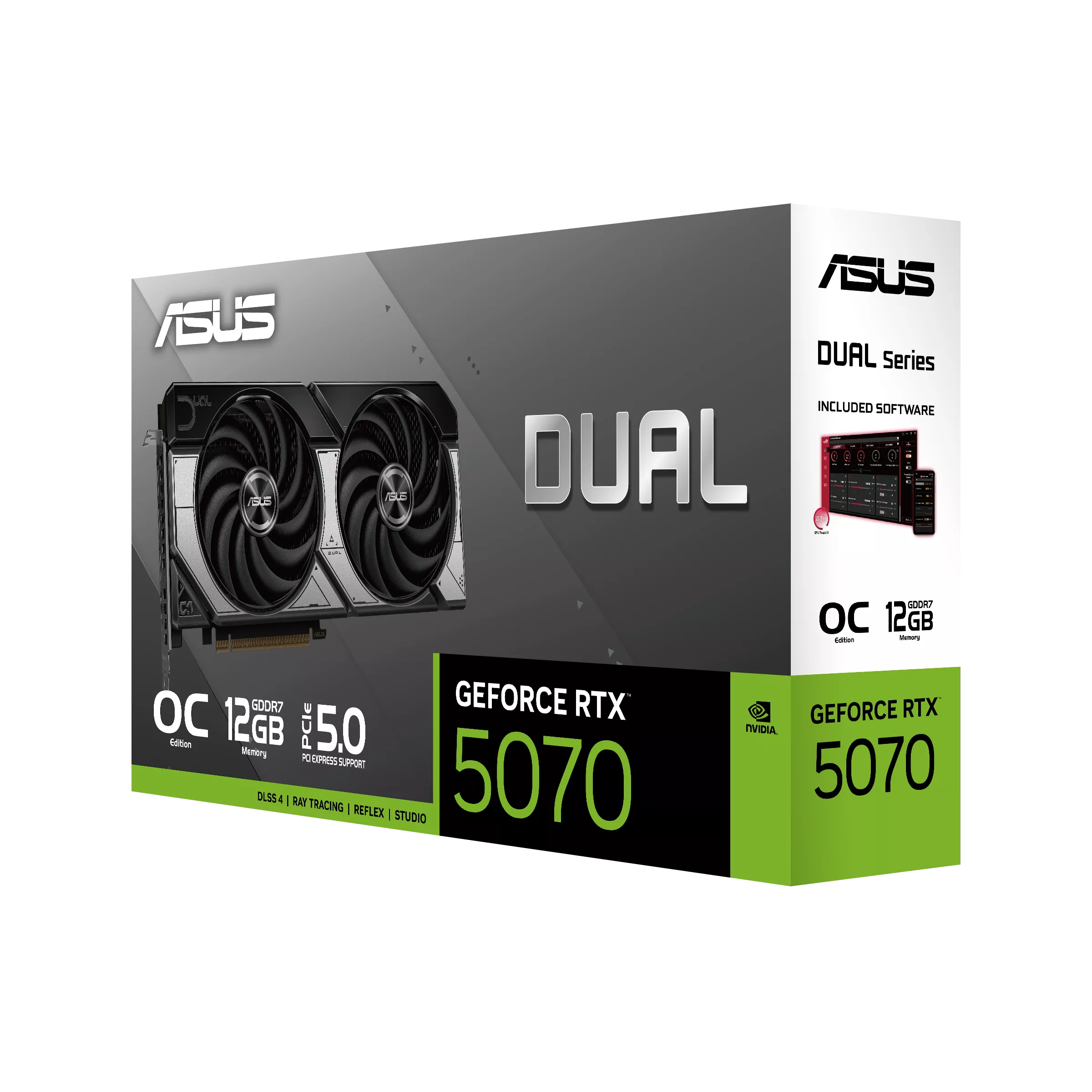 ASUS RTX 5070 12GB 2 Tarjeta de video ASUS RTX 5070 12GB, GDDR7, PCIe Gen 5.0 - Imagen 2