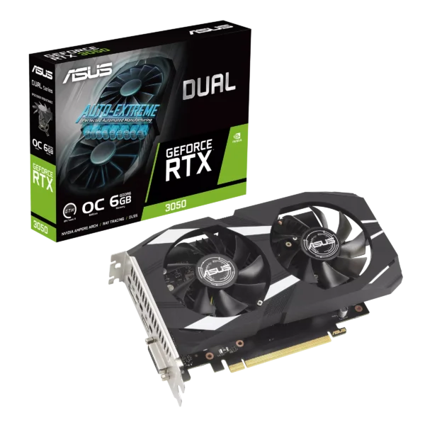 Tarjeta de video ASUS Dual RTX 3050 OC 6GB
